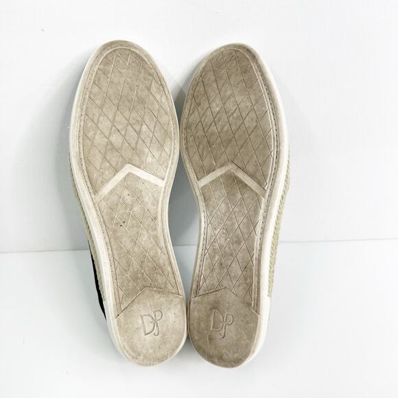 DONALD J PLINER Loafer Pizasp Rhinestone Slip On Espadrille Sneaker Black Size 8 - Picture 9 of 11